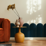 Polsterpaneel Granatblau 30 cm